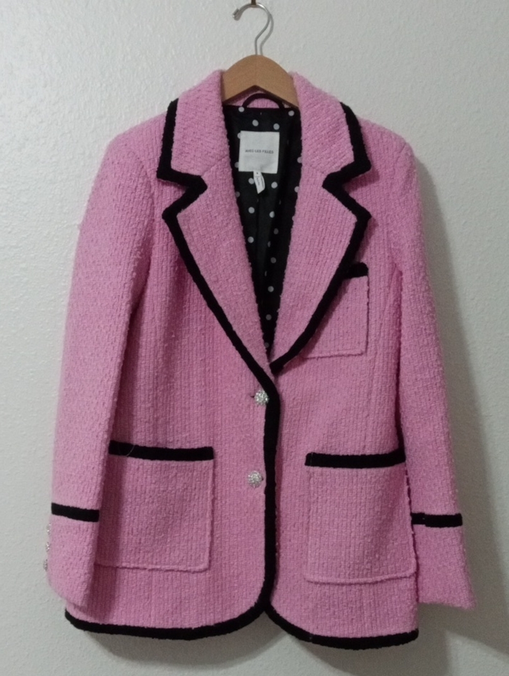 Avec Les Filles Tweed Blazer